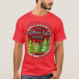 T-shirt Arbre Tops Gécoute Et Les Enfants N'Écoutent Rien