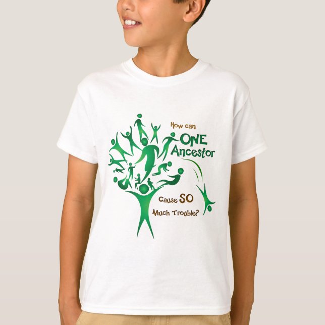 T-shirt Arbre une ancêtre (Devant)