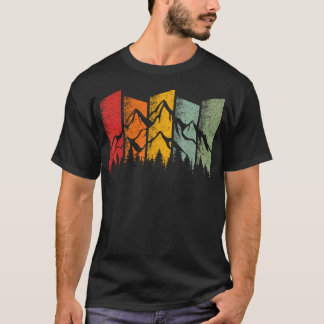 T-shirt Arbres Animaux Sauvages Montagne Extérieur Nature 