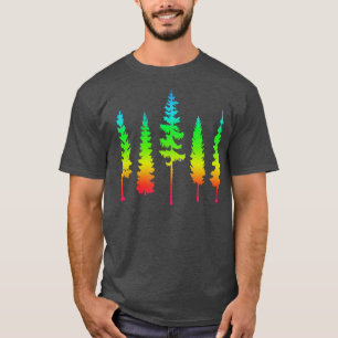 T-shirt Arbres arc-en-ciel mignons
