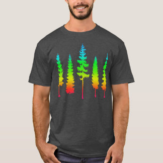 T-shirt Arbres arc-en-ciel mignons