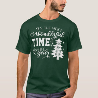 T-shirt Arbres De Noël C'Est Le Moment Le Plus Merveilleux