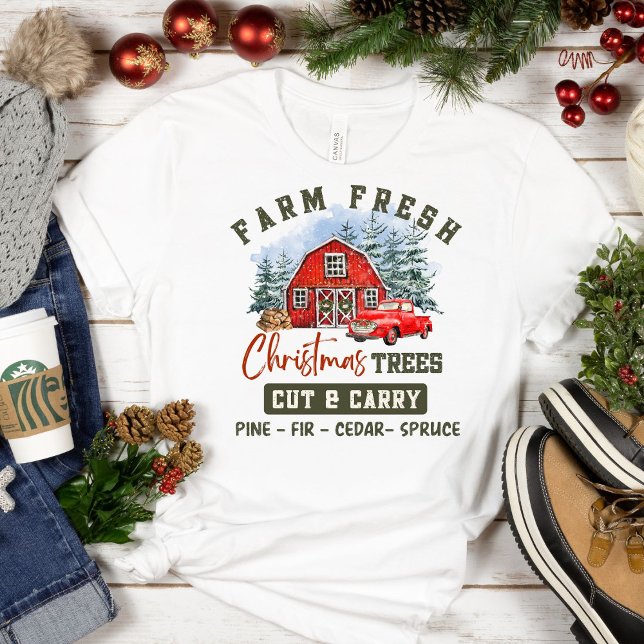 T-shirt Arbres de Noël frais de ferme (Créateur téléchargé)