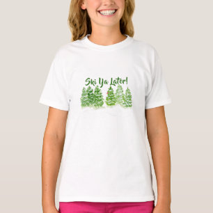 T-shirt Arbres d'hiver peints à la main SKI YA ULTER Kids