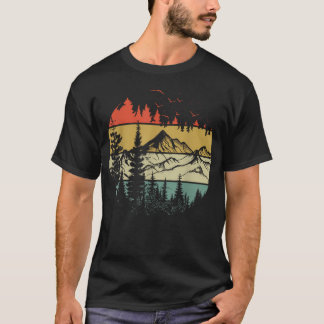 T-shirt Arbres Faune Nature Vintage