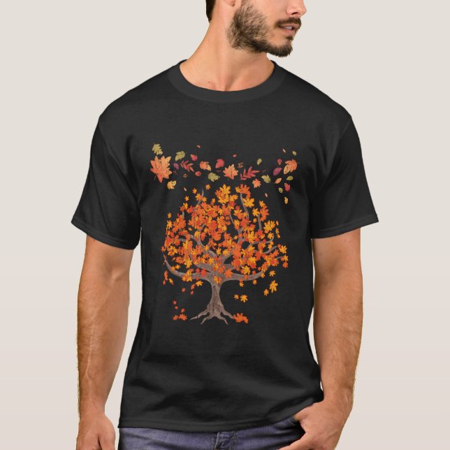 T-shirt Arbres forestiers Automne Feuilles Nature Automne (Devant)