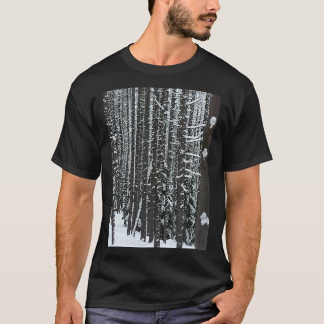T-shirt Arbres neigeux (Devant)