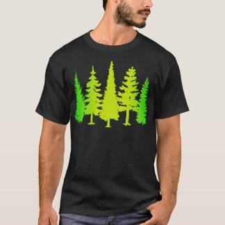 T-shirt Arbres verts