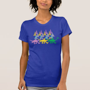 T-shirt Arbres verts jaunes pourpres de Spot et Arlo