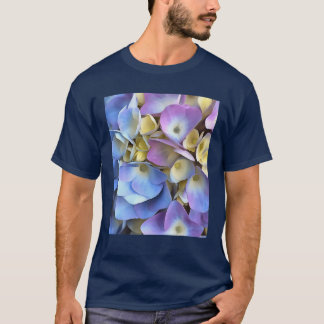 T-shirt Arbuste bleu Hydrangea Arbuste Artistique Bossom