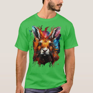 T-shirt Arc arc-en-ciel de lièvre