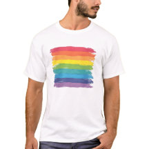 T-shirt Arc en arc-en-ciel déchiqueté