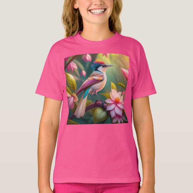 T-shirt Arc en arc-en-ciel Jay Imaginaire Bird (Devant)