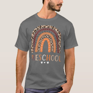 T-shirt Arc En Arc-En-Ciel Retour À L'École Enseignant Pre