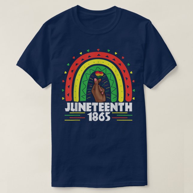 T-shirt Arc-en-ciel 1865 Fêter l'Afrique noire (Design devant)