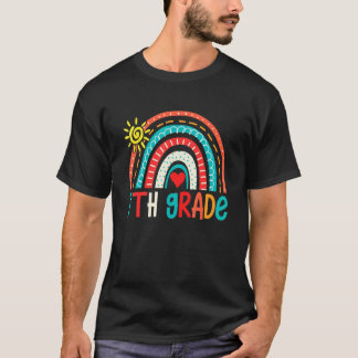T-shirt Arc-en-ciel 7e année de retour à l'école Mignon pr