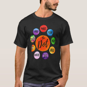 T-shirt Arc-en-ciel À pois Faites votre marque et voyez où