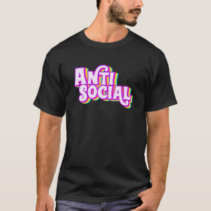 T-shirt Arc-en-ciel antisocial introverti replié sur soi