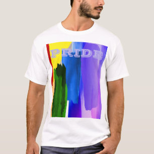 T-shirt Arc-en-ciel aquarelle brossée LGBT PixDezines