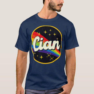 T-shirt Arc En Ciel Dans L'Espace Style Vintage