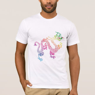 T-shirt Arc-en-ciel de dragon