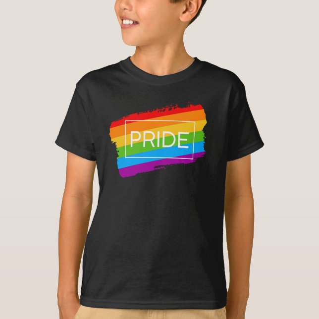 T-shirt Arc-en-ciel de la Fierté de Bruxelles (Devant)