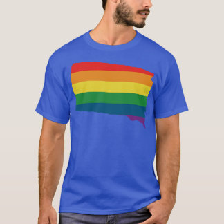 T-shirt Arc en ciel de l'État du Dakota du Sud