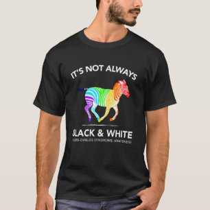 T-shirt Arc-en-ciel de sensibilisation au SED Zèbre pour m