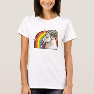 T-shirt Arc en ciel des années 1980 avec Aries Ram