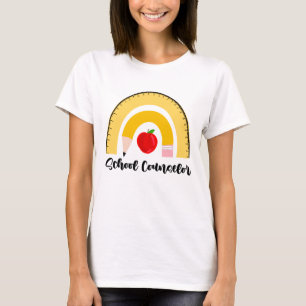 T-shirt Arc en ciel des fournitures scolaires Conseillère 