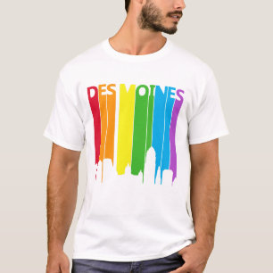 T-shirt arc-en-ciel des Moines