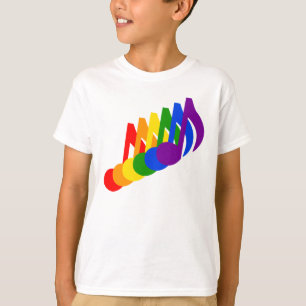 T-shirt Arc-en-ciel des notes musicales