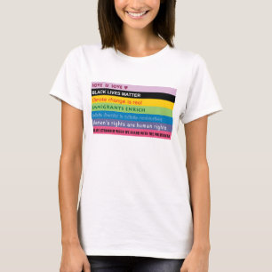 T-shirt Arc-en-ciel des slogans progressifs