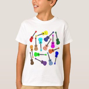 T-shirt Arc-en-ciel d'ukulélé