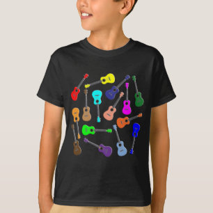 T-shirt Arc-en-ciel d'ukulélé