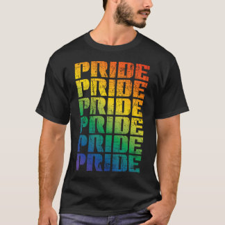 T-shirt Arc-en-ciel Empreinte de Main Plus d'Amour Moins d
