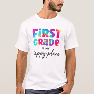 T-shirt Arc-en-ciel Enseignant de première année teinture 