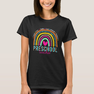 T-shirt Arc-en-ciel Enseigner Amour Inspirer École Materne