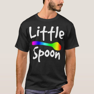 T-shirt Arc-en-ciel Grande cuillère petite cuillère corres