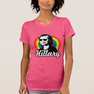 T-shirt Arc-en-ciel Hillary Clinton 2016 - Clinton frais -