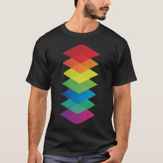 T-shirt arc-en-ciel isométrique
