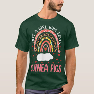 T-shirt Arc En Ciel Juste Une Fille Qui Aime Les Cochons D