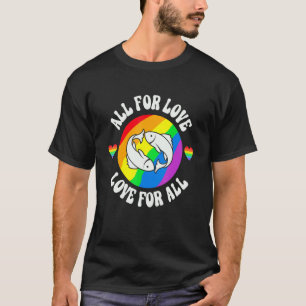 T-shirt Arc-en-ciel Lgbt Cool Lip Battement de coeur Fiert