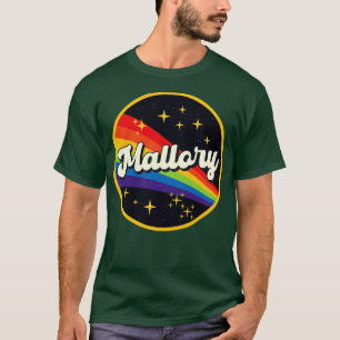 T-shirt Arc En Ciel Mallory Dans L'Espace Style Vintage