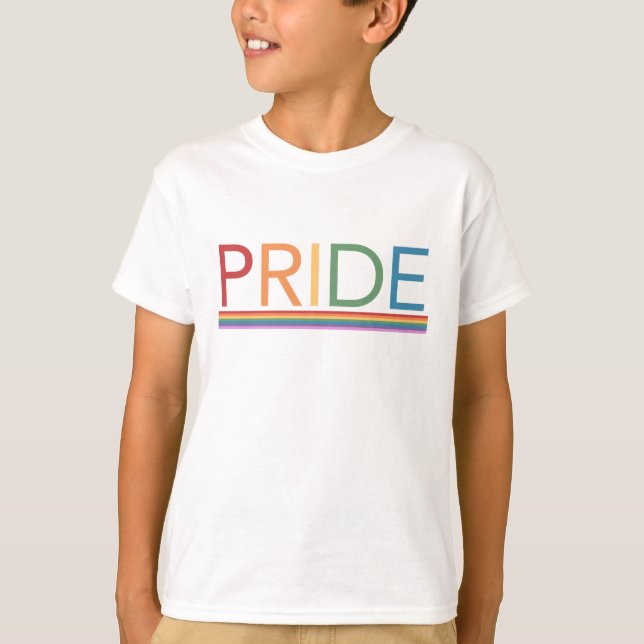 T-shirt arc-en-ciel PRIDE (Devant)