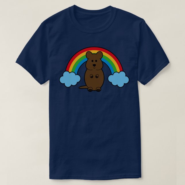 T-shirt Arc-en-ciel Quokka (Design devant)