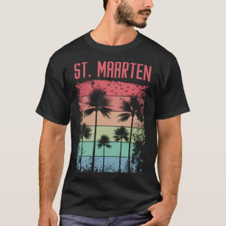 T-shirt Arc-en-ciel rétro St. Maarten