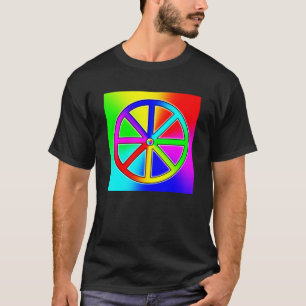 T-shirt Arc-en-ciel Roue Dharma - Bouddhiste