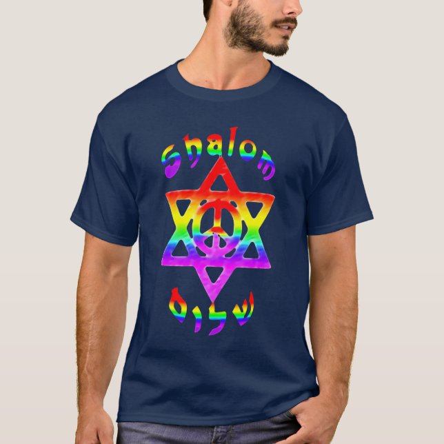 T-shirt Arc-en-ciel Shalom (Devant)