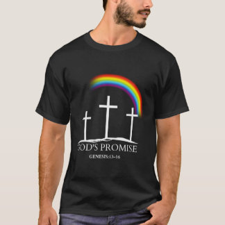 T-shirt Arc En Ciel Une Promesse De Dieu Pas Un Symbole De
